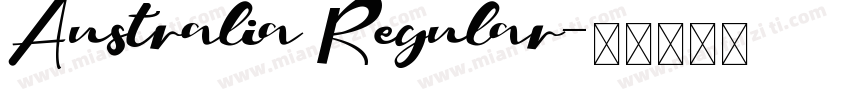 Australia Regular字体转换